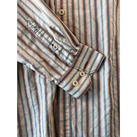 Tommy Bahama Jeans Island Shirt Mens XL Cotton Stripe Button Down Long Sleeve - Picture 7 of 10